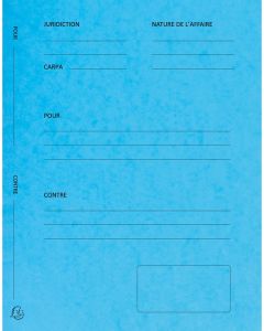 Modèle Dossier de Plaidoirie Pour ou Contre - Bleu  (EXACOMPTA 220102E Avocat)