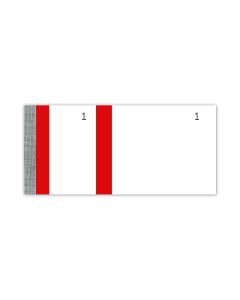 Bloc vendeur Tickets de coupons détachables - Bande Rouge