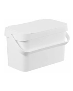Poubelle bio avec couvercle - 5 litres Blanc KEEEPER Collect Biowaste