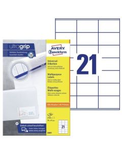 Photo Étiquettes adhésives ProNature - 70 x 41 mm AVERY