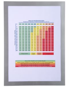 Pochette d'affichage magnétique - A4 - Argent EXACOMPTA Exemple