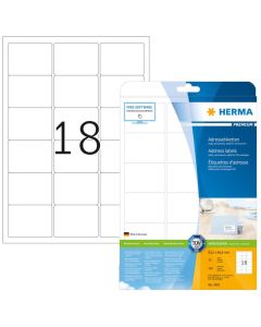 Étiquettes adhésives blanches 4501 Herma Application 