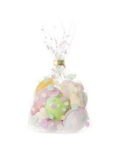 Sachet transparent avec fond - Imprimé à pois - 145 x 235 mm FOLIA