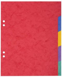 Jeu de 5 Intercalaires A5 en carte lustrée souple - Assortiment EXACOMPTA Image