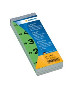 HERMA: Etiquette autocollante chiffre numéro de 1 à 500 - 4895 Vert