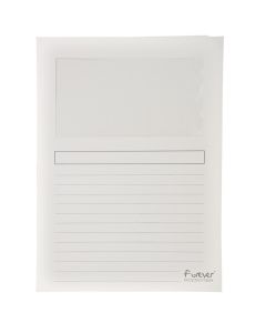 EXACOMPTA 50270E Chemise à fenêtre Blanches Forever