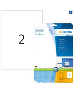 Étiquettes adhésives blanches Premium - 210 x 148 mm HERMA  5064