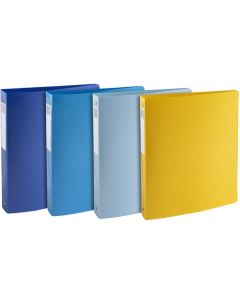 Classeur semi-rigide - 4 anneaux de 30 mm - Assortiment : EXACOMPTA Bee Blue image