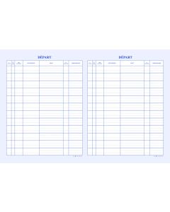 ELVE : Registre toilé de 200 pages Courrier  sortant départ 520