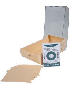 Boîte à fiches - 195 x 100 x 63 mm - A8 - Corail : EXACOMPTA Aquarel image