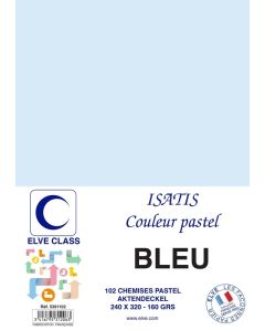 Chemise pour dossier A4 - 160 g - Bleu ELVE Isatis Lot de 102