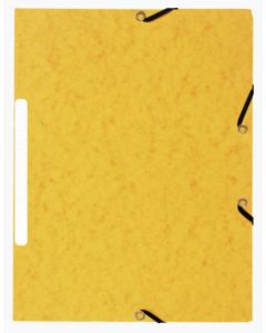 Chemise à élastiques - 3 rabats - Jaune Marbré : EXACOMPTA image