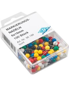 Boîte de 100 épingles de signalisation - Assortiment WEDO image