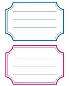 Etiquettes pour Livres avec marge - 78 x 53 mm - Bleu / Rouge : HERMA Visuel