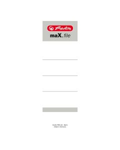 Etiquettes pour dos de classeur - 60 x 190 mm - Blanc HERLITZ 5966106