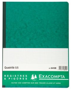 EXACOMPTA 6410E : Registre quadrillé folioté - 320 x 250 mm (Fournitures)