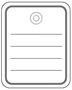 Etiquettes de prix à trou avec fil et goupille - 48 x 65 mm - Blanc HERMA Lot de 1000