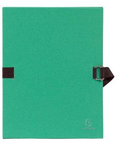 Chemise à sangle toilée - Dos extensible - Vert clair EXACOMPTA Visuel