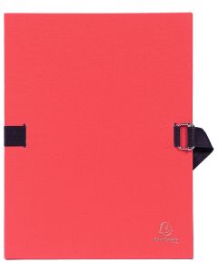 Chemise à sangle toilée - Dos extensible - Rouge : EXACOMPTA Photo