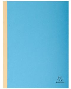 EXACOMPTA : Lot de 25 chemises à soufflet dos toilé - Bleu (Papier recyclé)