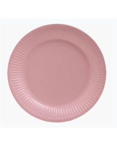 Assiette jetable en carton - Rose - 230 mm PRO NAPPE Lot de 20