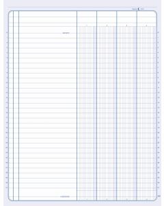 ELVE 83041 : Registre Journal de 4 colonnes 100 pages - 320 x 250 mm tracé