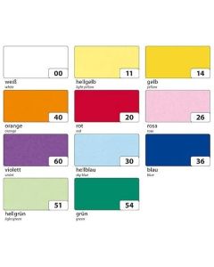 Papier Transparent - Bleu clair - 505 x 700 mm : FOLIA Visuel