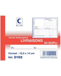 2102 Bon de  Liivraison : Manifolds autocopiants Dupli  Elve