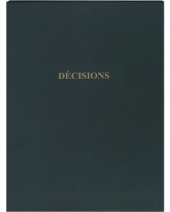 ELVE : Registre -  Décisions - D72 Procès verbal