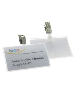 Lot de 25 Badges avec clip - 90 x 54 mm : DURABLE Visuel