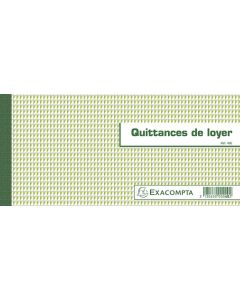 Carnet à souche  Quittance de loyer 40E EXACOMPTA 