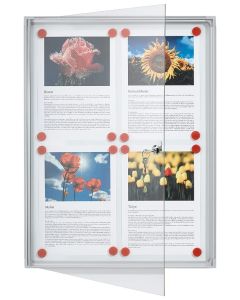 Vitrine d'Intérieur plate - 9 feuilles A4 - 980 x 730 mm : FRANKEN X-tra!Line Visuel