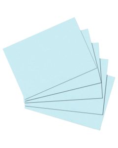 Lot de 100 Fiches Bristol unies - 148 x 210 mm - Bleu : HERLITZ Visuel