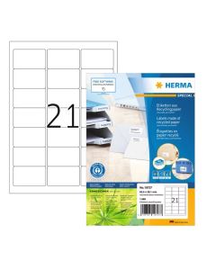 Étiquettes Adresses blanches - 38,1 x 21,2 mm : HERMA 4254