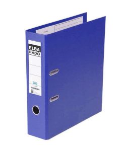 Photo Classeur à levier en PVC - Dos 80 mm - Bleu : ELBA Rado Plast