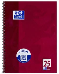 Photo OXFORD : Cahier à spirale - 160 pages lignées A4+ 100050355