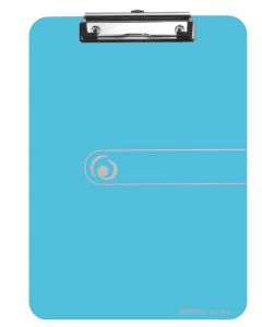 Photo Porte-bloc en plastique transparent - Format A4 - Bleu : HERLITZ 11205671
