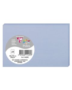 Photo Carte en papier - 82 x 128 mm - Bleu Lavande POLLEN Lot de 25 