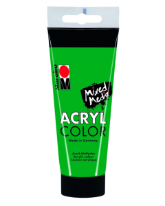 Photo Peinture acrylique mat Vert - MARABU AcrylColor  de 100 ml