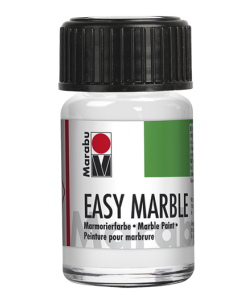 Photo MARABU : Peinture pour marbrure - 15 ml - Blanc 13050039070