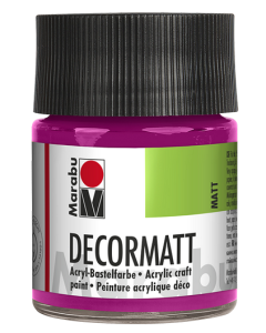 Photo 14010005014 MARABU : Peinture acrylique Decormatt - 50 ml - Magenta