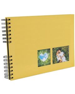 Photo Album photos à spirales - 320 x 220 mm - Jaune EXACOMPTA Milano
