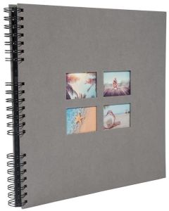 Photo Album photos à spirales - 320 x 320 mm - Gris EXACOMPTA Milano