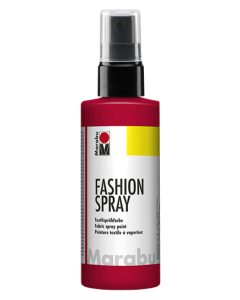 Photo MARABU : Peinture à vaporiser pour textile clair - Rouge 17190050232