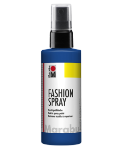 Photo MARABU : Peinture à vaporiser pour textile clair - Bleu Marine 17190050258