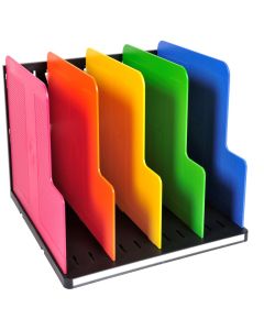 Photo Trieur vertical - 5 intercalaires - A4 - Noir/Arlequin EXACOMPTA Modulotop