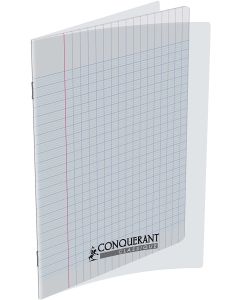 Photo Cahier Séyès / Grands carreaux Polypro Incolore 48 pages 170 x 220 mm CONQUERANT scolaires 