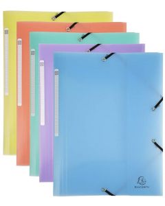 Photo Chemise à élastiques en PP - Assortiment EXACOMPTA Chromaline Pastel 