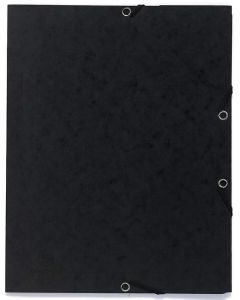 Photo Chemise imprimée à élastiques - 3 rabats - Noir EXACOMPTA