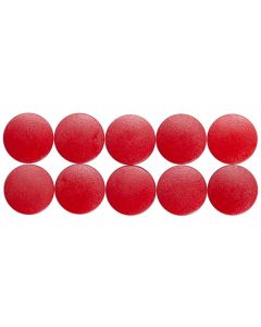 Photo Lot de 10 Aimants ronds - 15 mm - Rouge MAUL 